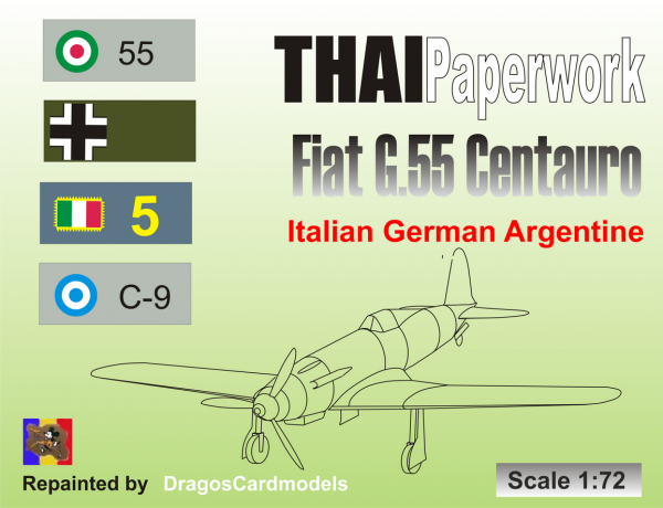 DeAgostini WW 2 Aircraft Collection Vol 57 Fighter 1/72 Fiat G.55 Centauro F/S 