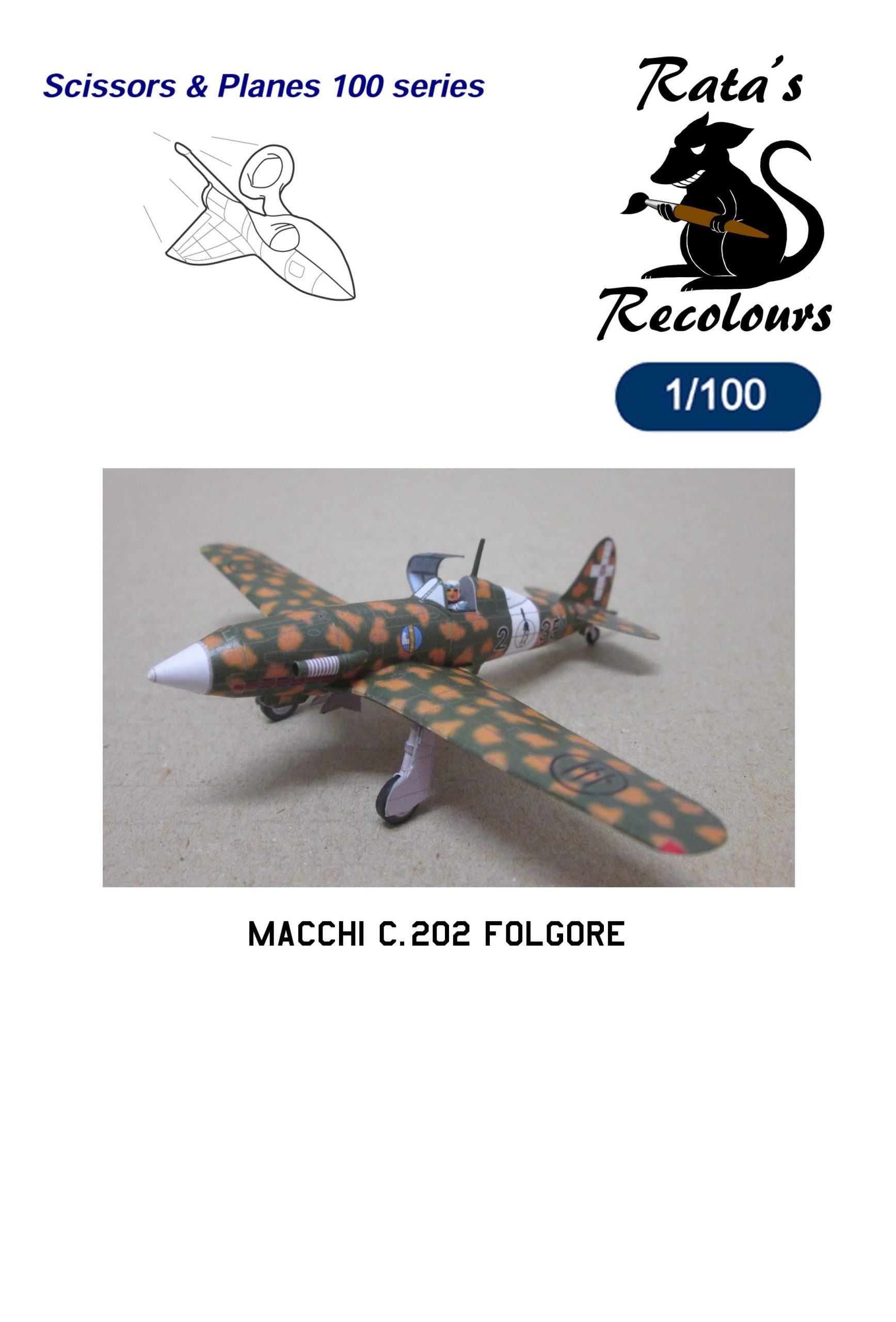 Macchi C.202 MC.202 Folgore Thunderbolt aircraft 1:100 diecast LEO model plane 