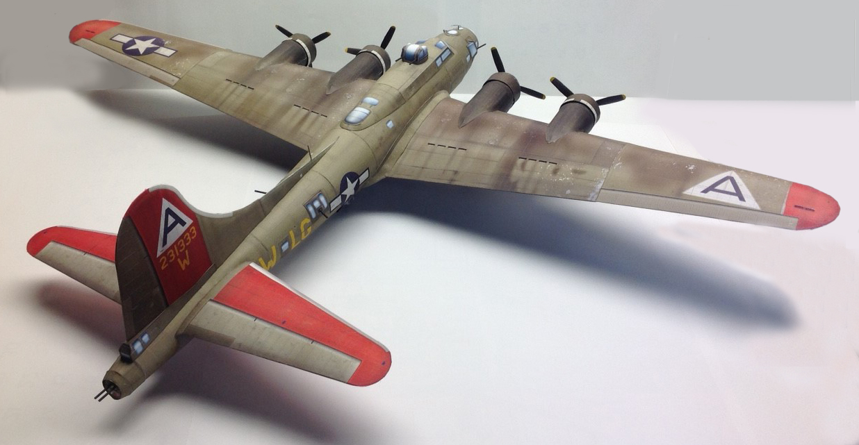 1/48 Boeing B-17G Flying Fortress Wee Willie Paper Model
