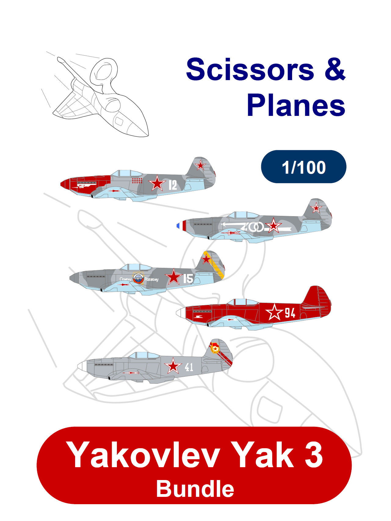 Airplane Jak-3 DeAgostini Russian Edition 20-1/100 No 