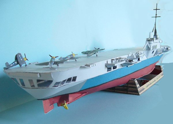 1/400 HMS Colossus Paper Model