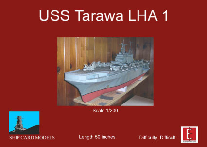 1/200 USS Tarawa LHA-1 Paper Model