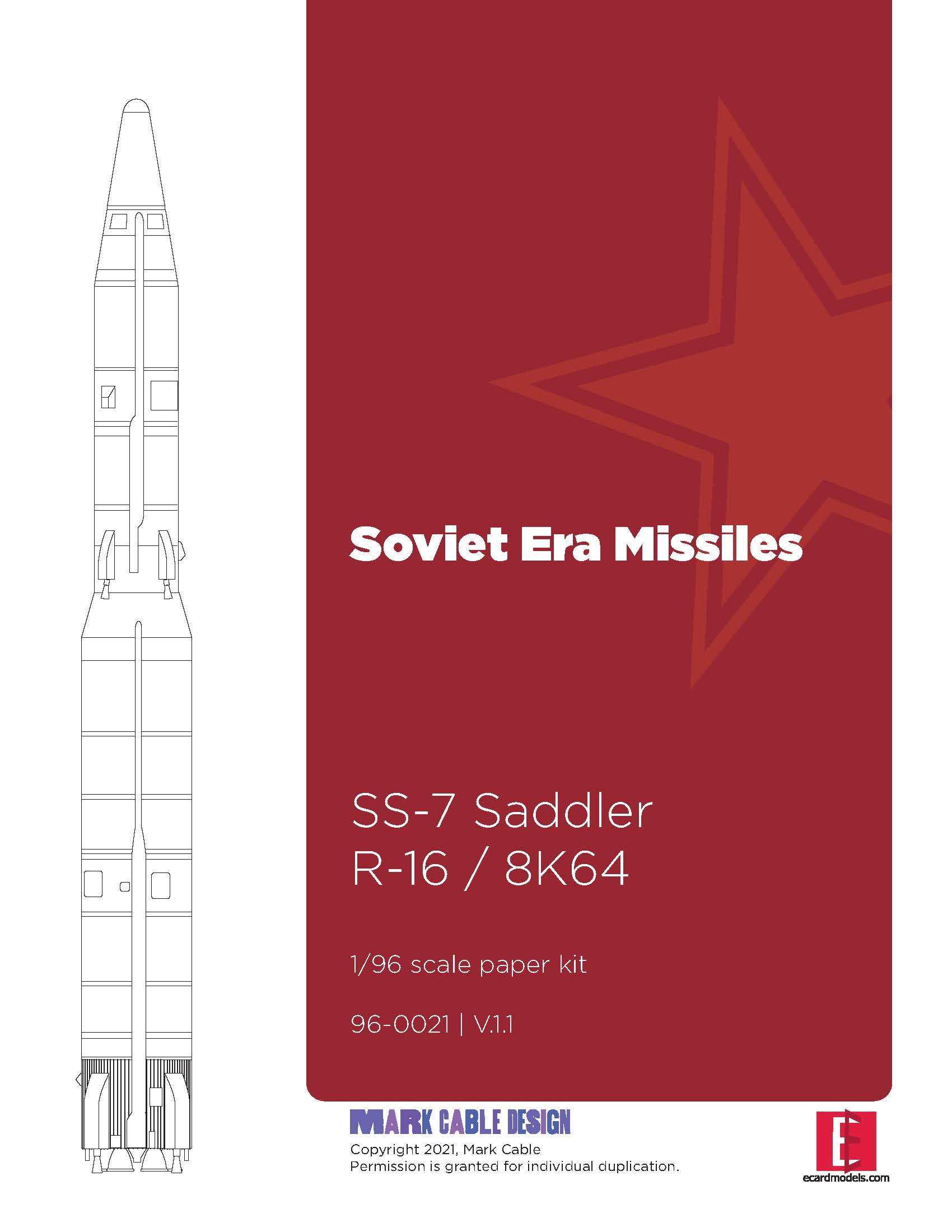 1 96 Soviet Ss 7 Missile Ecardmodels