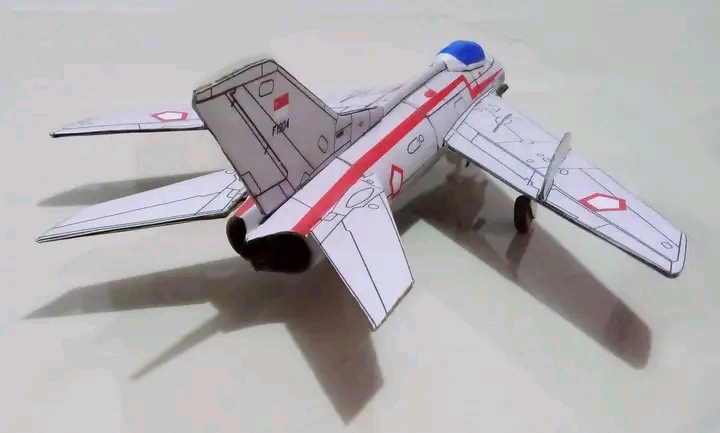 1/48 Mikoyan MiG-19S Farmer (AURI) Paper Model - EcardModels