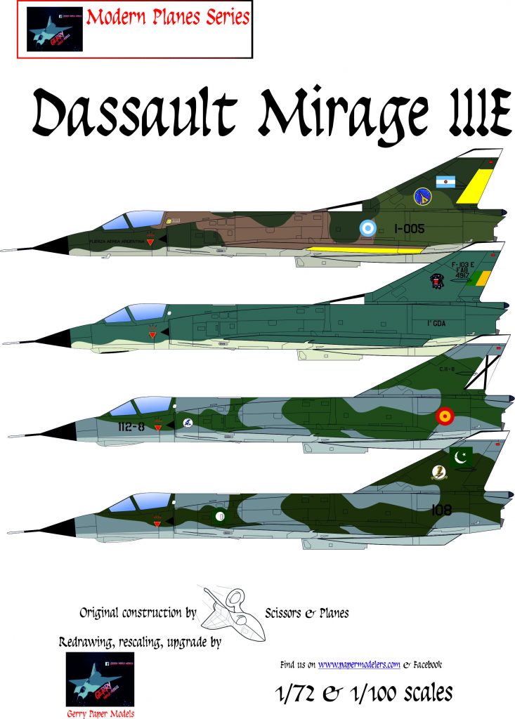 Maquette Dassault avion Mirage IIIE armée de l'air (Altaya - 1/72