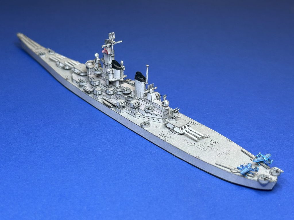 1/1250 Battleship IOWA BB-61, Paper Model - EcardModels