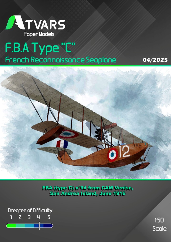 1/50 F.B.A Type C CAM Venise Paper Model