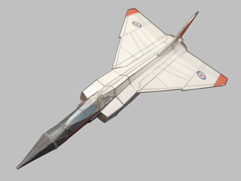 1/72 Avro Canada CF-105 Arrow Paper Model