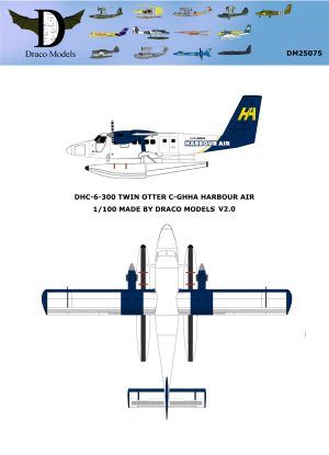 1/100 DHC-6 Harbour Air 2.0 Paper Model