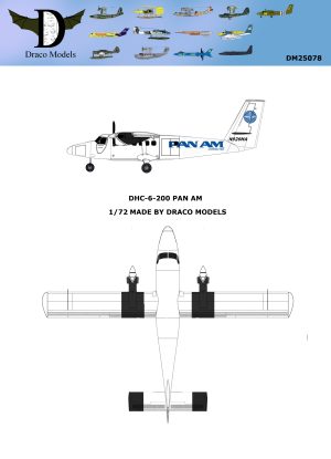 1/72 DHC-6 Pan Am Paper Model