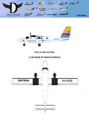 1/48 DHC-6-400 Satena Paper Model