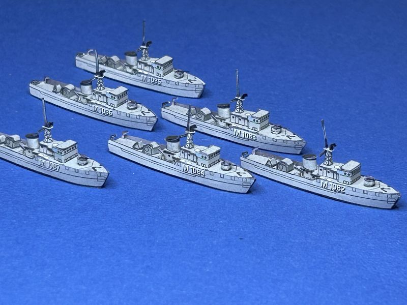 1/1250 German 8th Minesweeper Squadron Paper Model - Image 3