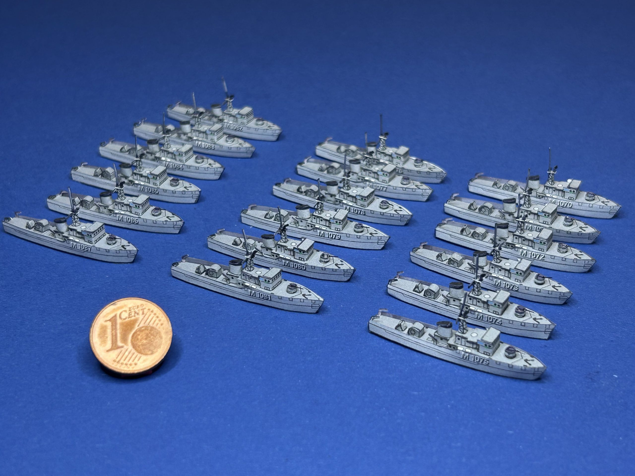 1/1250 German 8th Minesweeper Squadron Paper Model - Image 5