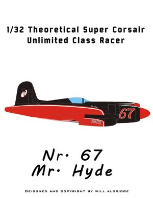 1/32 Theoretical Super Corsair Unlimited Class Racer Paper Model