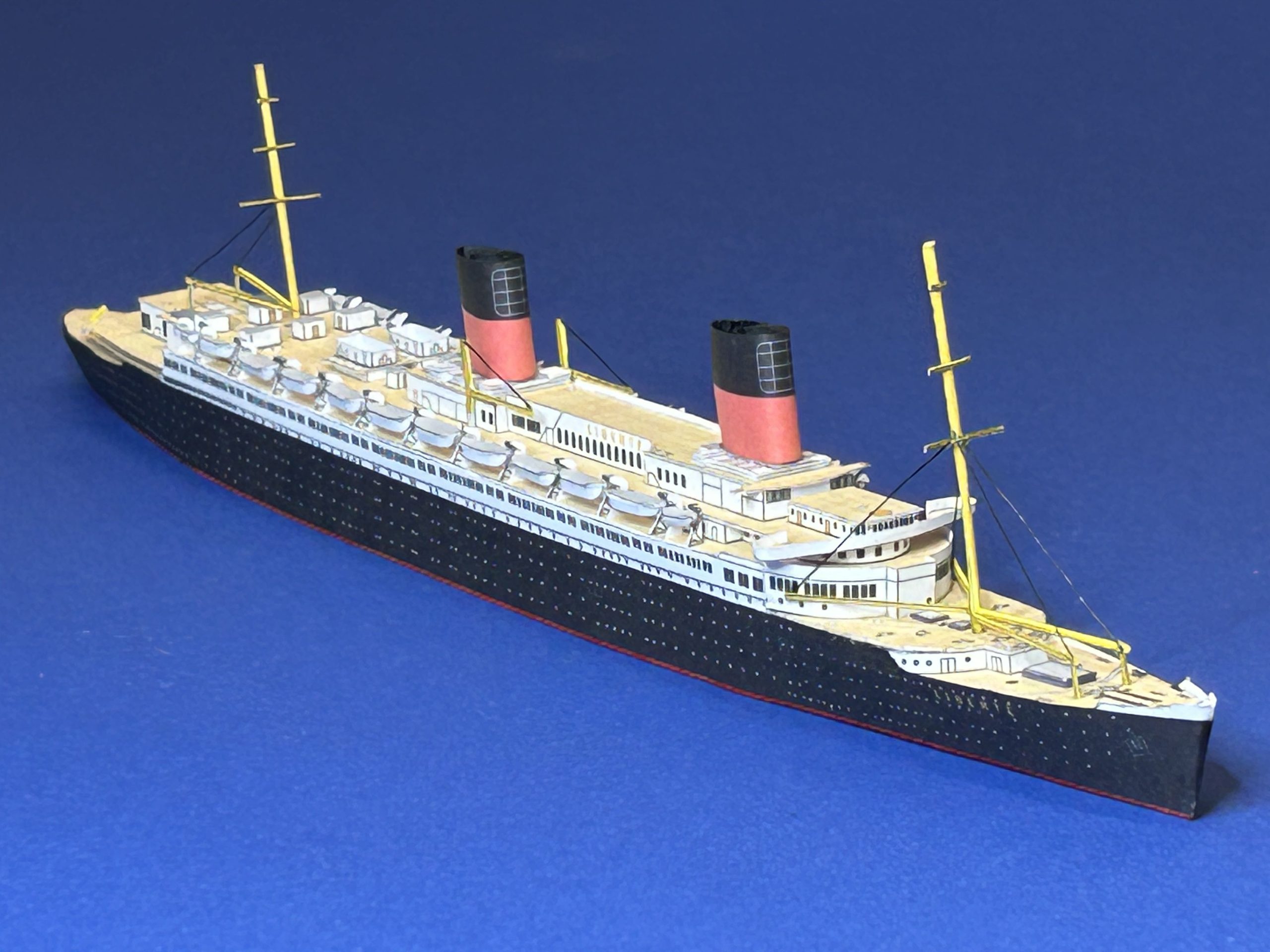 1/1250 French Passenger Ship LIBERTE´ ex EUROPA (1950 and 1954), Paper Model - Image 4