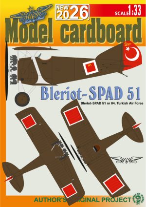 1/33 Bleriot-SPAD 51 - Turkish Air Force Nr 4 - Paper Model