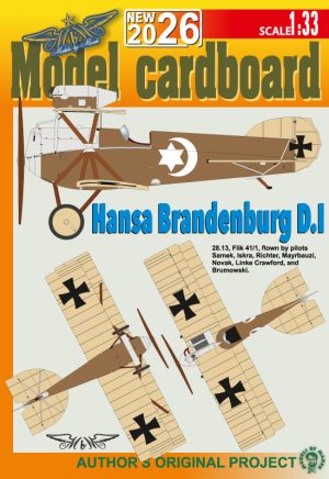 1/33 Hansa Brandenburg D1 German Flik41-1 Paper Model