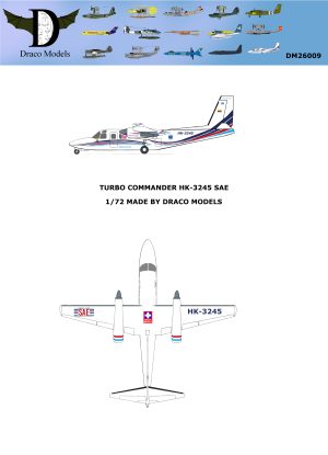 1/72 Turbo Commander Sae Paper Model