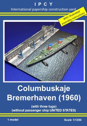 1/1250 Columbuskaje Bremerhaven (1960), Paper Model