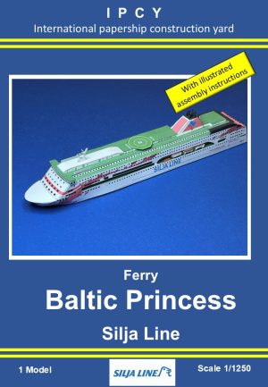 1/1250 Ferry BALTIC PRINCESS (Silja Line) Paper Model