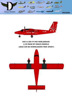 1/33 DHC-6-300 Norlandair Paper Model