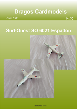 1/72 Sud-Ouest SO 6021 Espadon Paper Model