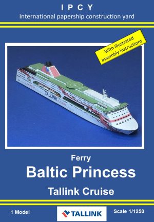 1/1250 Ferry BALTIC PRINCESS (Tallink Cruise) Paper Model