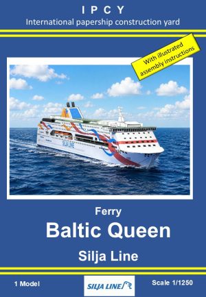 1/1250 Ferry BALTIC QUEEN (Silja Line) Paper Model