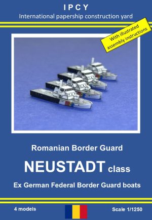 1/1250 Romania Boarder Guard Neustadt class (ex German), Paper Model