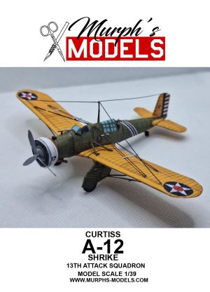 1/39 Curtiss A-12 Shrike 13th Attack Squadron Paper Model