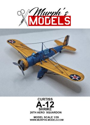 1/39 Curtiss A-12 Shrike 26th Aero Squadron Paper Model
