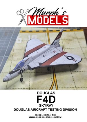 1/39 Douglas F4D Skyray Douglas Aircraft Testing Division Paper Model