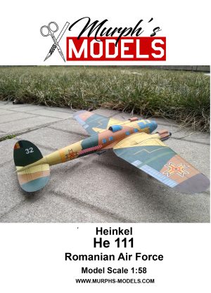 1/58 Heinkel He-111 Romanian Air Force Paper Model