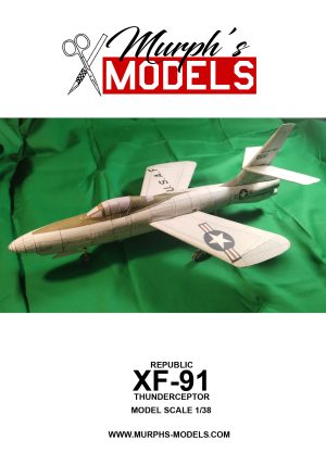 1/38 Republic XF-91 Thunderceptor Paper Model