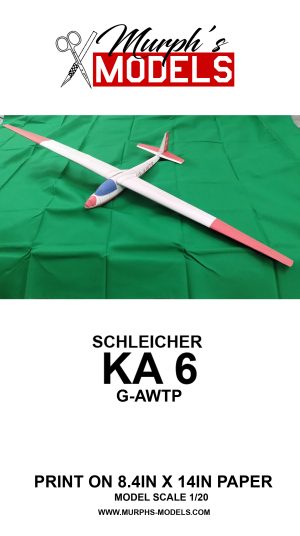 1/20 Schleicher KA-6 G-AWTP Paper Model