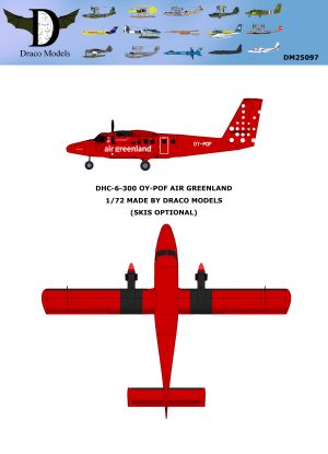 1/72 DHC-6-300 Air Greenland Paper Model