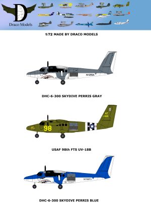 1/72 DHC-6 Jumpers Pack Paper Model