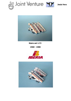 1:72 Iberia Stairs 1960-1980 Paper Model