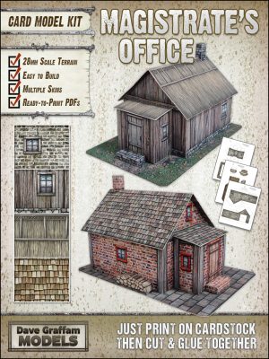 Magistrate's Office \ 28mm Wargaming Scale Paper Model