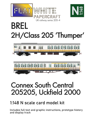 1:148 scale 2H Class 205 Connex Paper Model