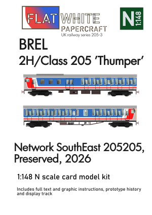 1:148 scale 2H Class 205 NSE Paper Model