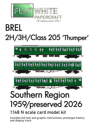 1:148 scale 2H and 3H Class 205 Paper Model