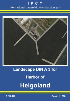 1/1250 Landscape (DIN A 3) for Harbor of Helgoland, Paper Model