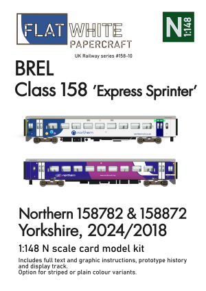 1/148 Class 158 Northern (old and new colours) Paper Model