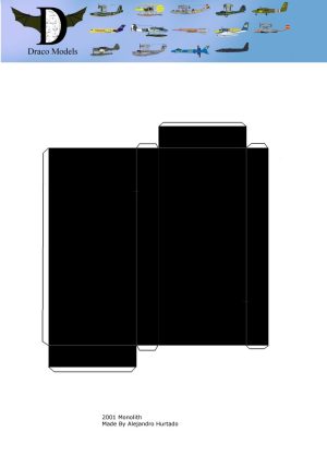 2001 Space Odyssey Monolith Paper Model