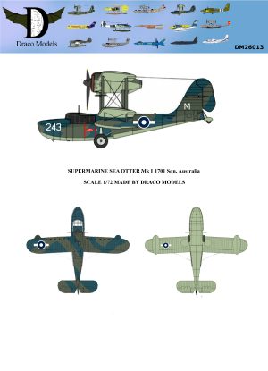 1/72 Sea Otter 1701 Sqn Australia Paper Model