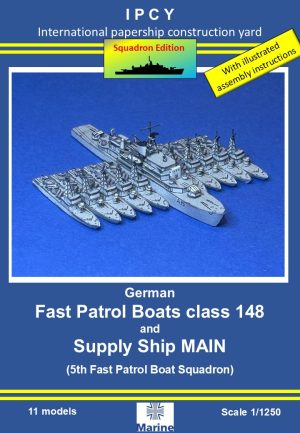 1/1250 German 5th Fast Patrol Boat Squadron Paper Model